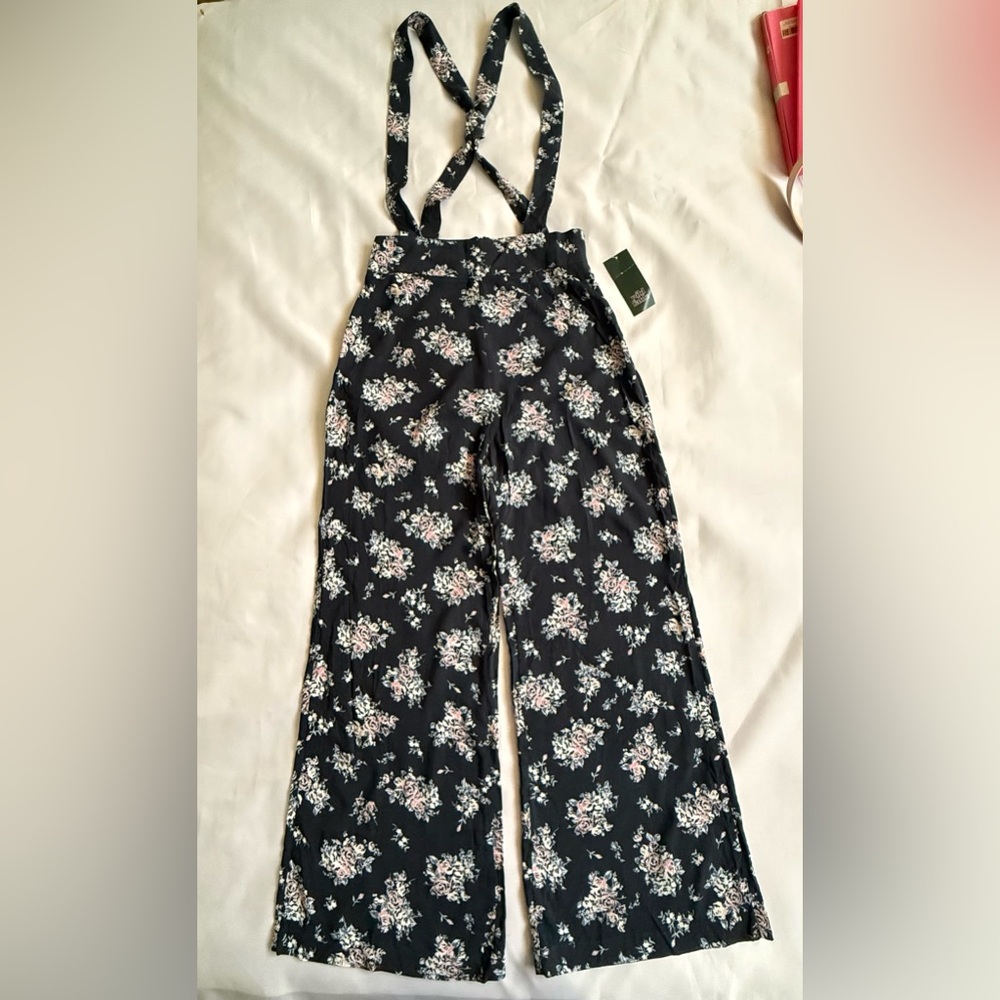 Target Black Floral Jumpsuit